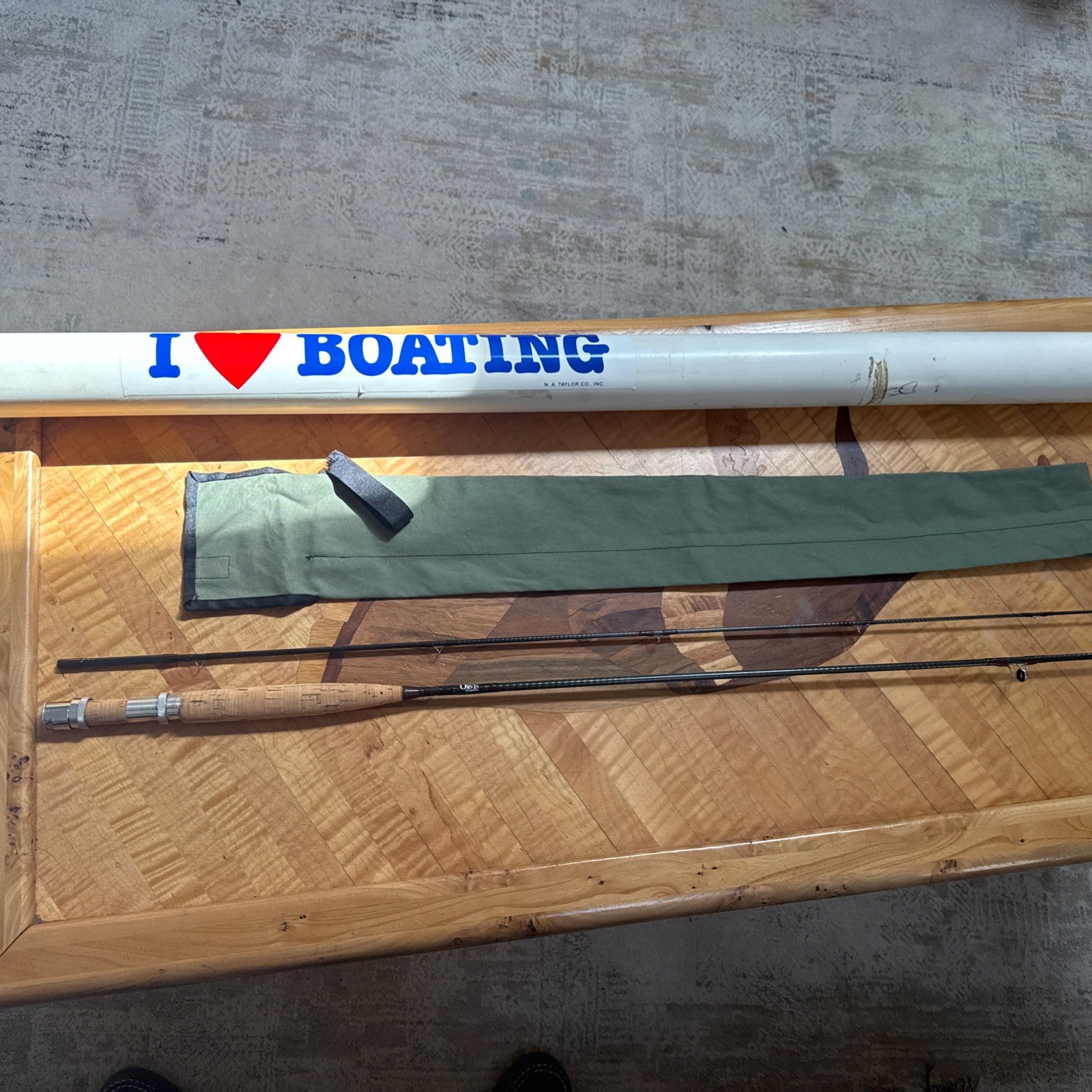 Vintage ORVIS Graphite TROUT 7’6” 6wt Fly rod with Tube, Canvas Sock Excellent!