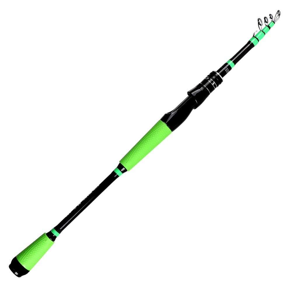 Medium Heavy Telescopic Fishing Rod Portable Compact for Bass Pike 18m