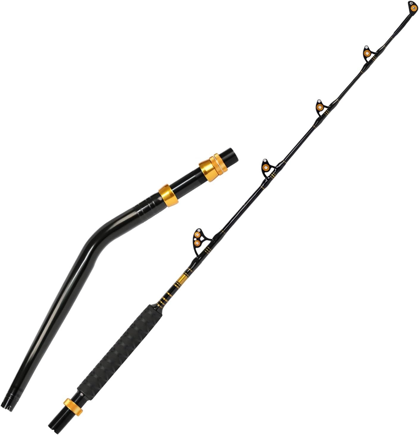 Bent Butt Fishing Rod 2-Piece Saltwater Offshore Trolling Rod Big Game Roller