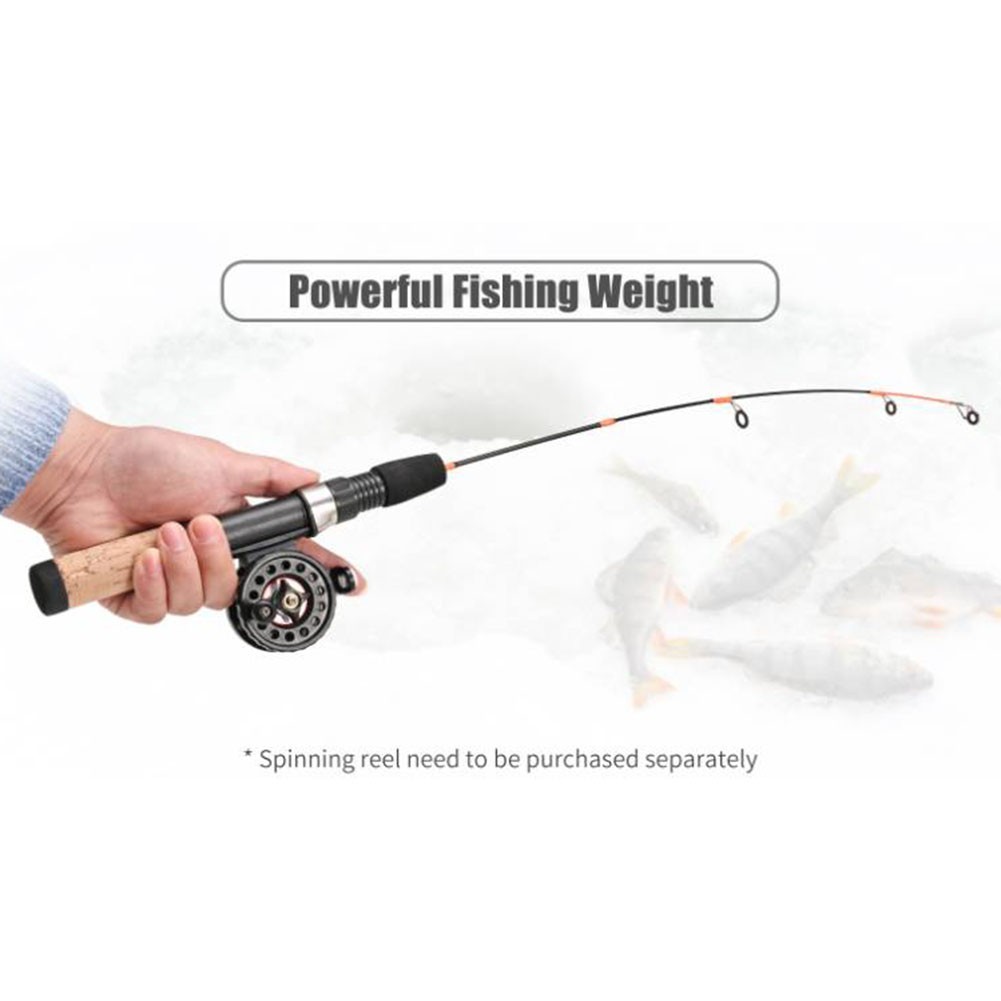 3260cm Ice Fishing Rod with Cork Handle and 3 Tips for Spin Travel Poles