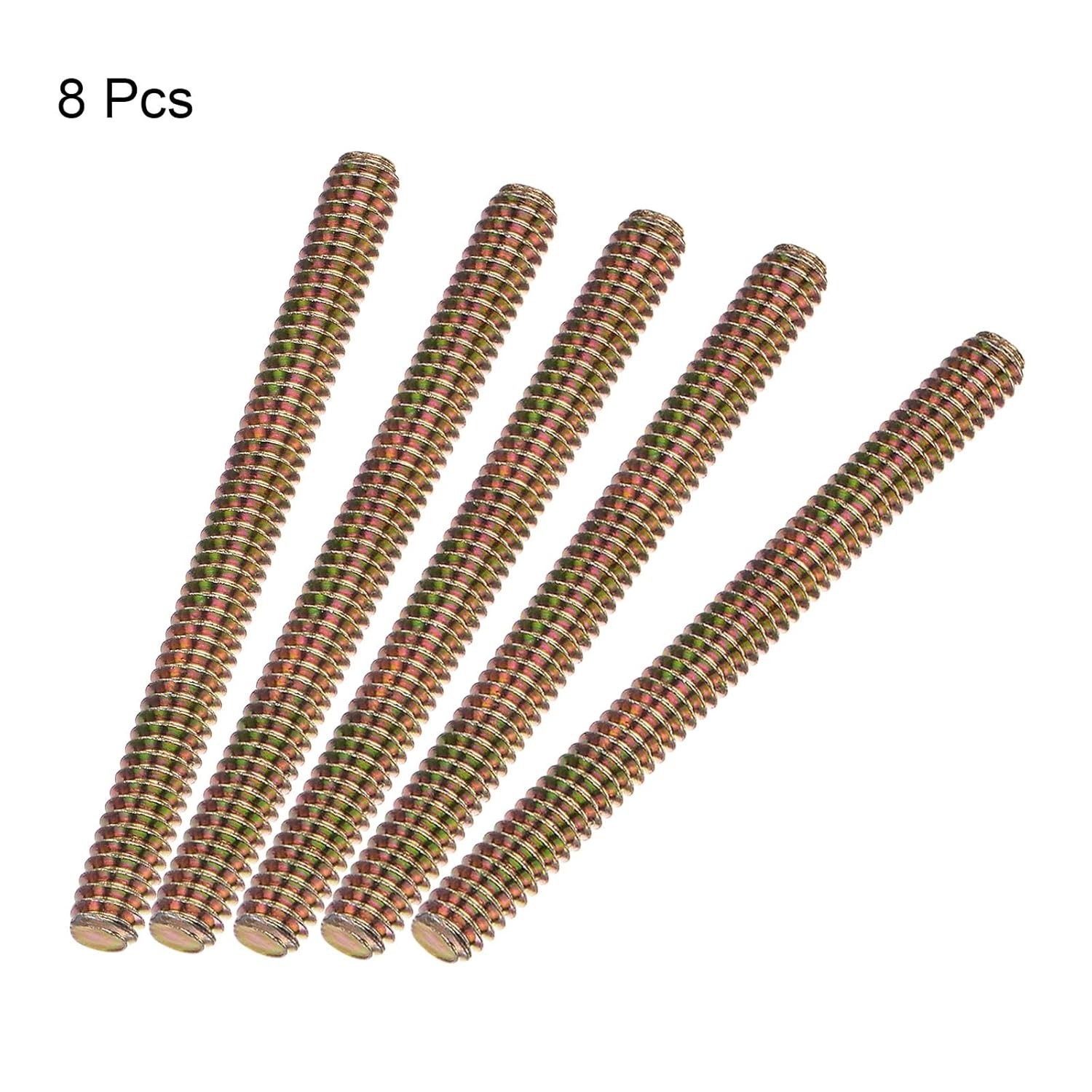 DIY Essential 8 pcs 1/4″-20 Fully Threaded Rods, 3 Inch Carbon Steel Fasteners