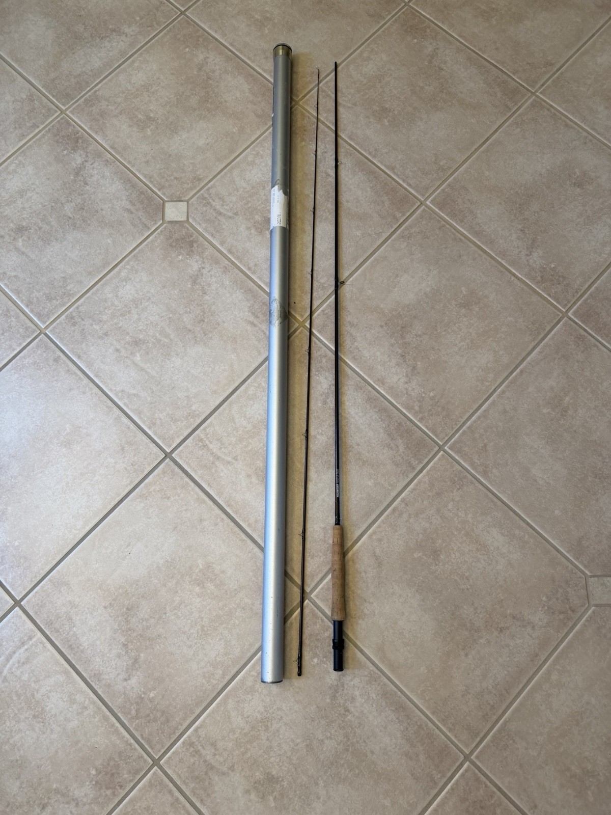 Sage DS 590 Graphite II Fly Rod 9ft 5wt 2pc Metal Tube Fishing Pole
