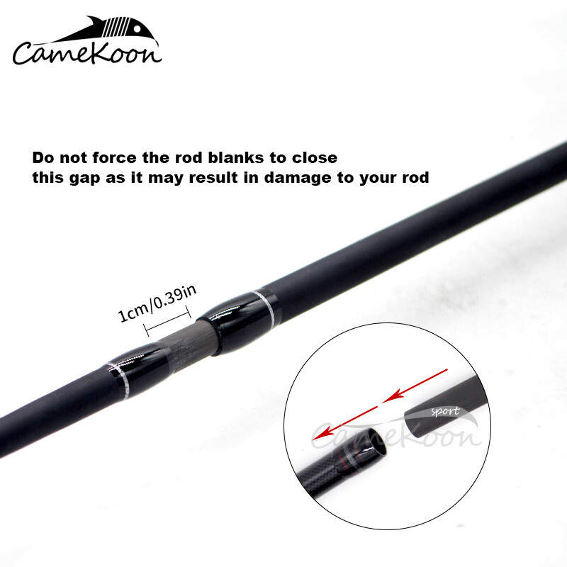 CAMEKOON Casting & Spinning Fishing Rod Ultralight Carbon Fiber 4-Pcs Lure Pole