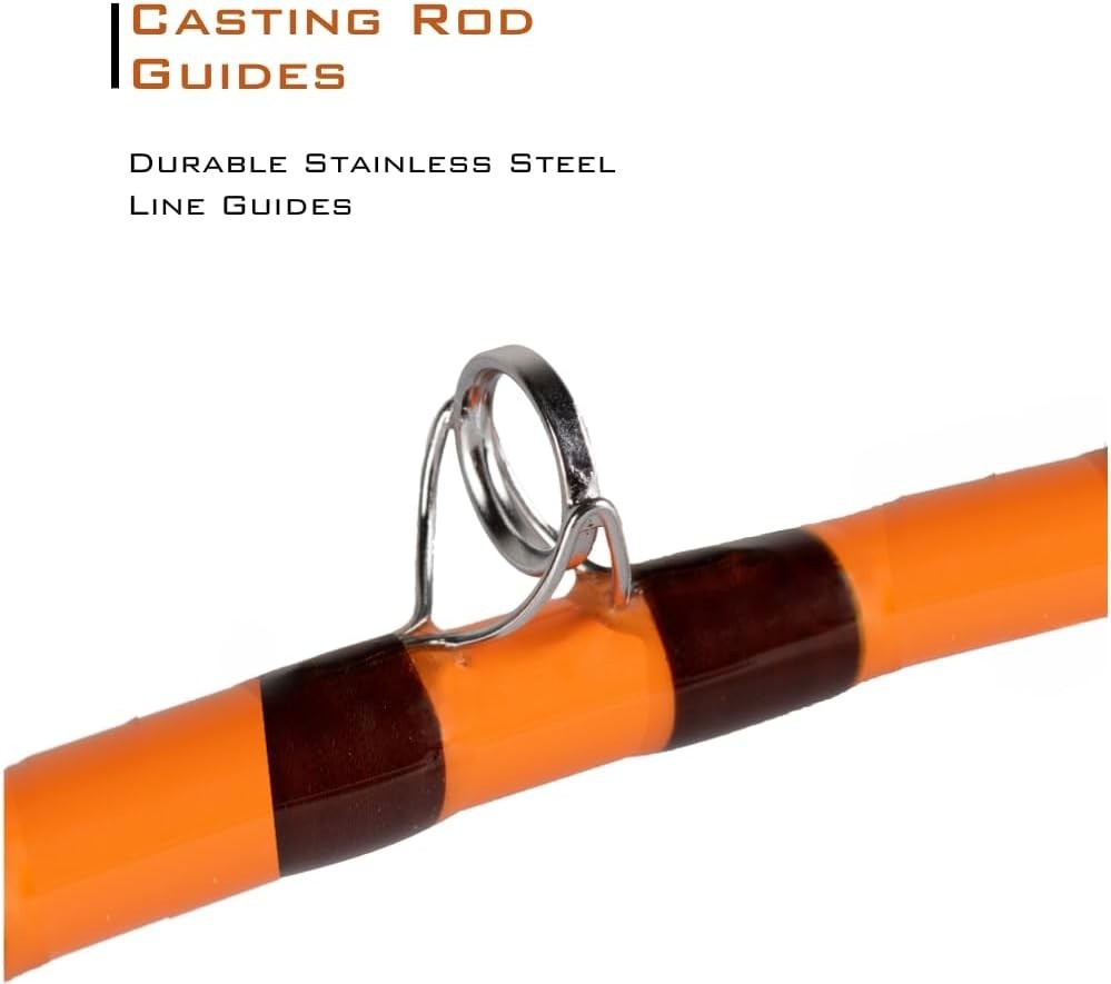 Heavy-Duty 7’6″ S-Glass Casting Rod – Ideal for Nocturnal Catfishing Adventures