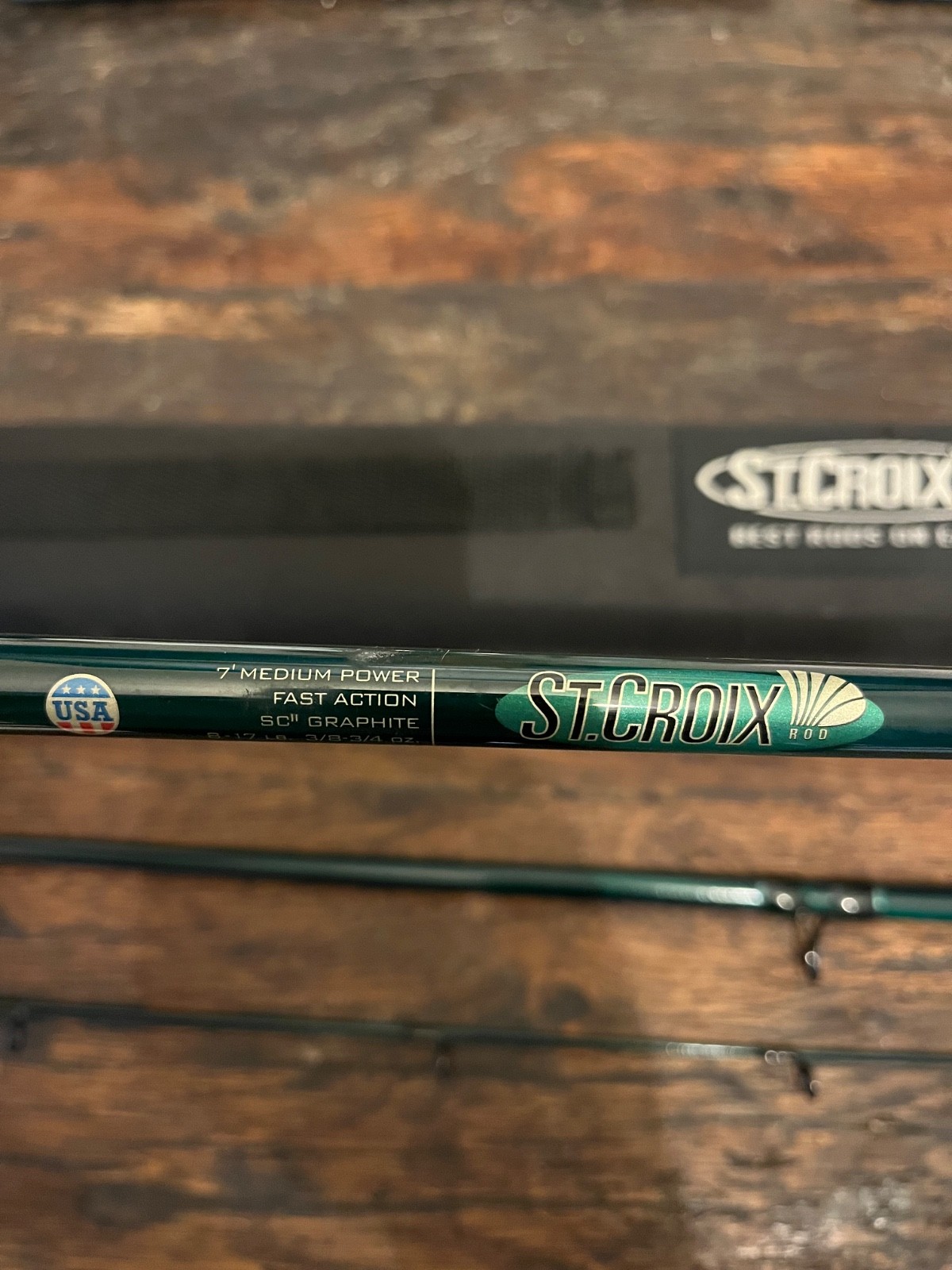st croix tidemaster saltwater casting rod, 3 piece medium action