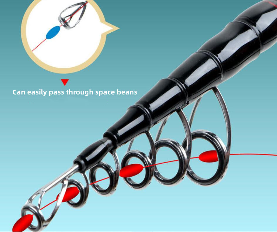 Portable Telescopic Rod Spinning Carbon Fishing Rods Casting 1.8m-3m Poles Trout