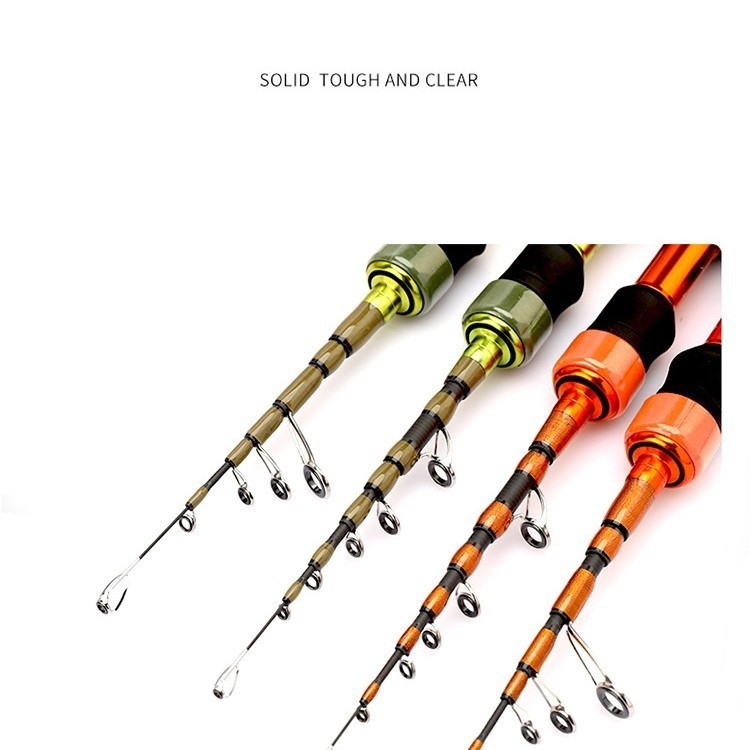 Travel Spinning Rod 5ft 5.6ft 2-6lb Telescopic Casting Rod Carbon Trout