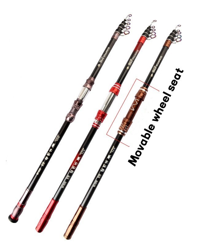 Telescopic Fishing Rod Carbon Fiber Spinning Rod Travel Fast Sensitivity Pole