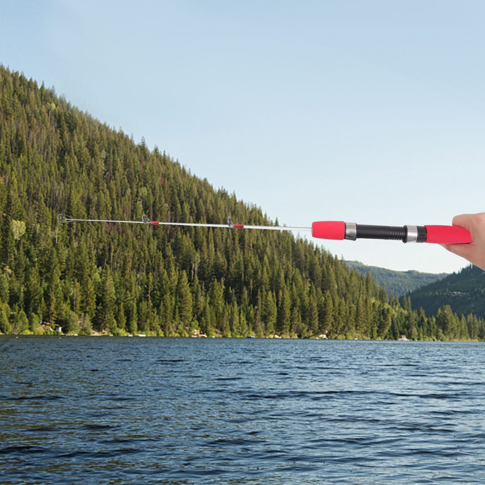 Mini Fishing Rod Ice Fishing Rod Small Sea Rod Raft Rod for Kids Child 60cm