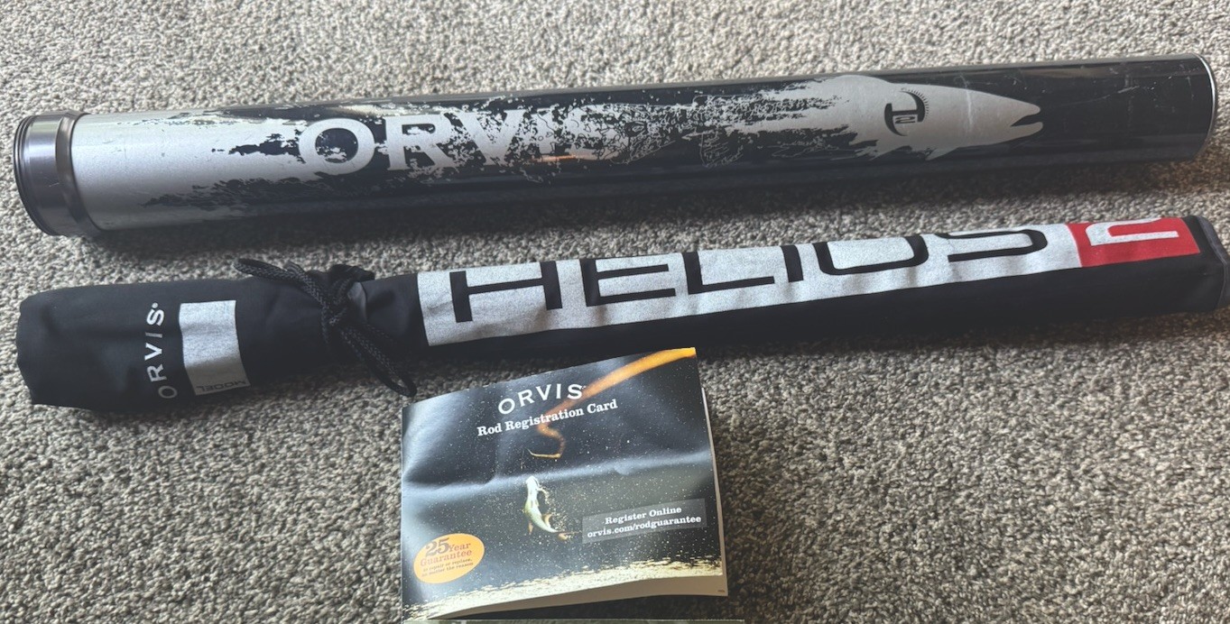 Orvis Helios 2 Fly Fishing Rod 7′ 4wt Mid Flex with Case & Certificate
