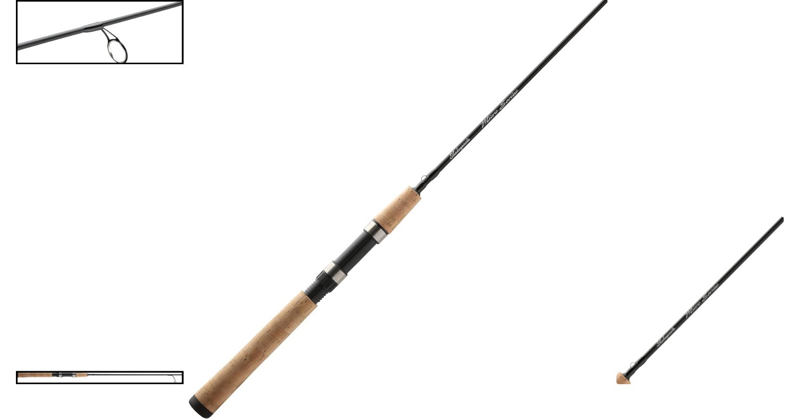 Durable 5.5ft Micro Spinning Rod – 6 Stainless Steel Guides for Smooth Casting