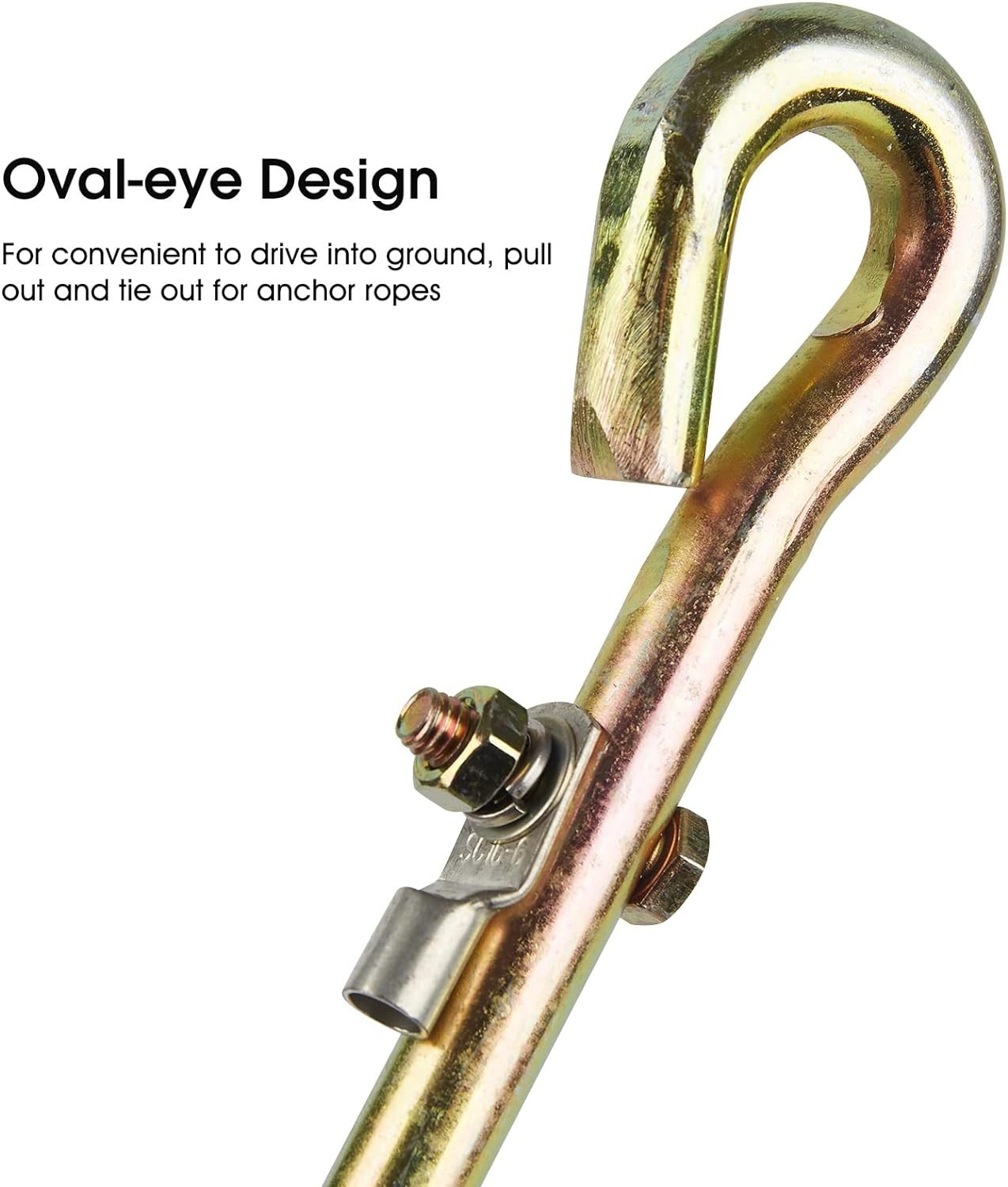 Compact Ground Rod with Preinstalled Copper Lug – Perfect for Outdoor Equipment