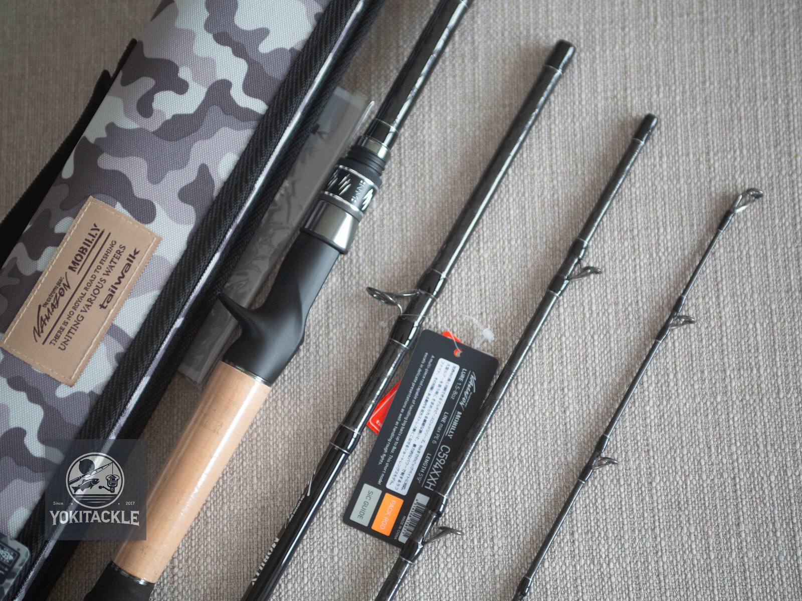Tailwalk Namazon Mobilly C594XXH Baitcasting Rod for Bass 4 Piece Rod