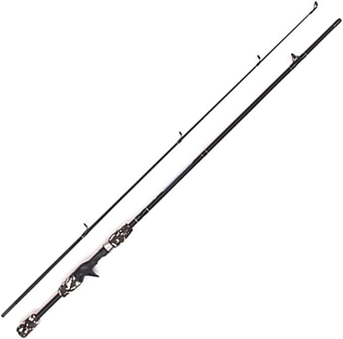 Taigek Fishing “Tiger” Bait Casting Rod 6′ 2pc. Black/Gray Camo