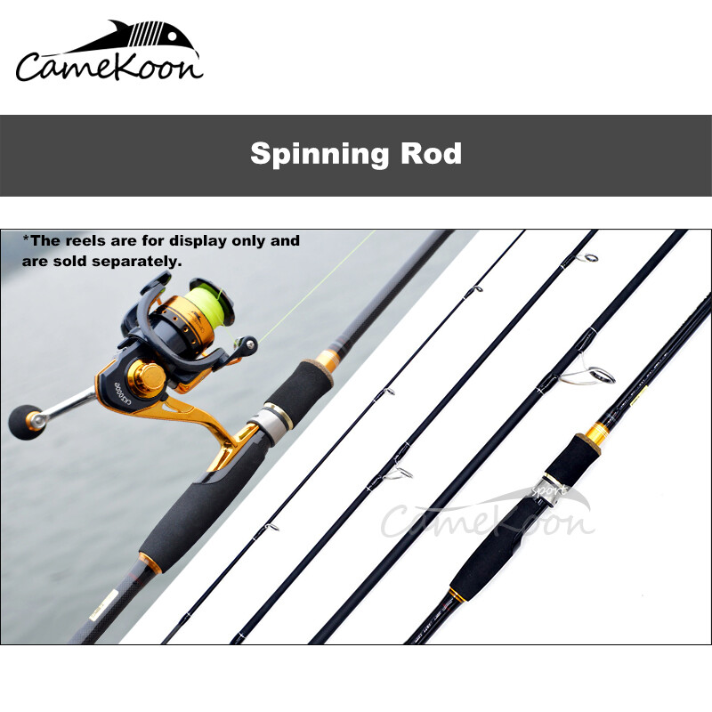 CAMEKOON Spinning Fishing Rod 6’8/7’8/8’8/9’6 Lure Weight 10-25oz 4PCS Lure Pole