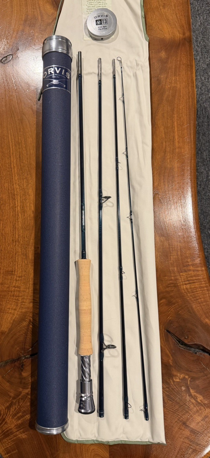 Orvis RARE T3 910-4 Fly Rod – 9’ 10wtTip Flex 9.5 – Unfished / Collector Grade