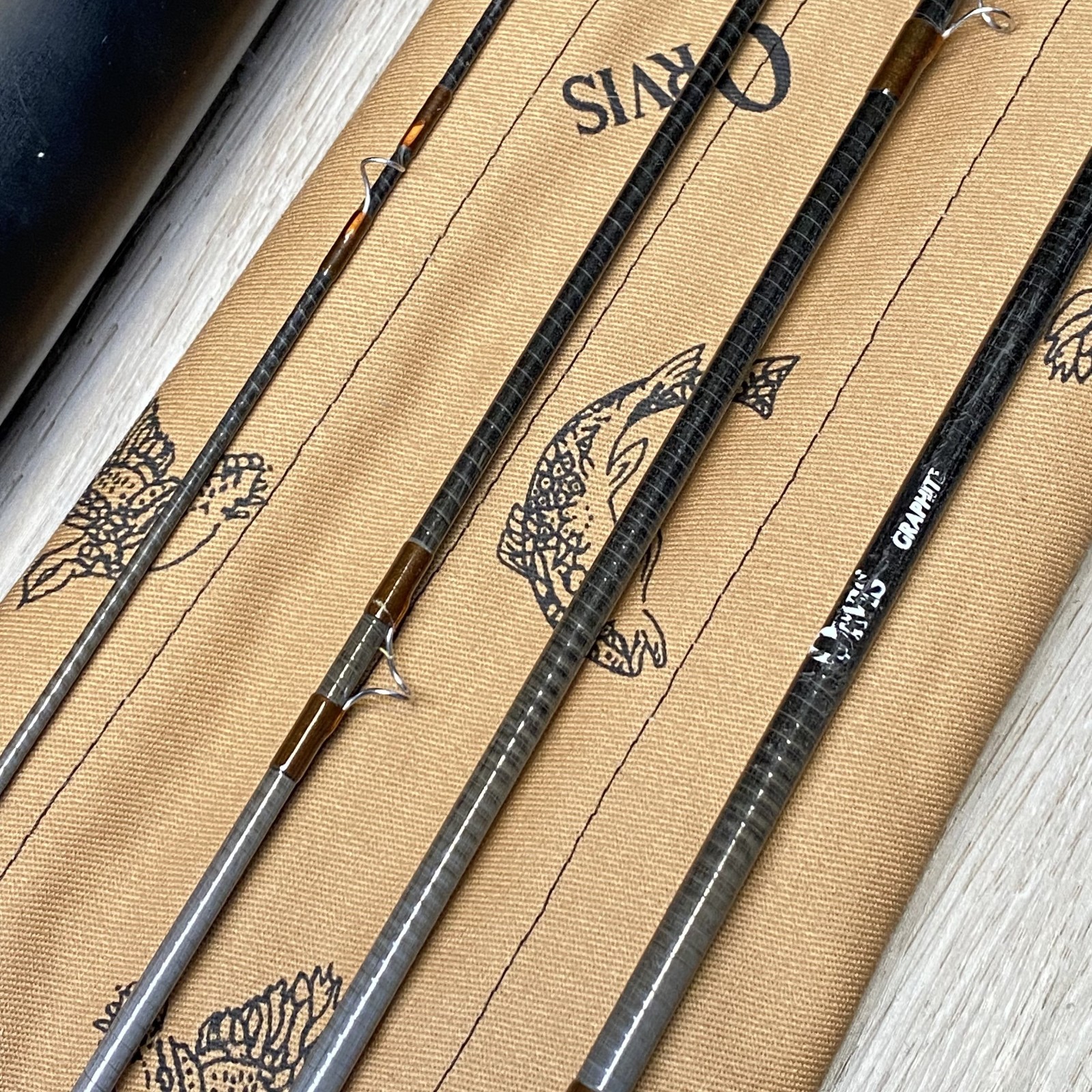 Orvis Tight Loop Fly rod 8ft #4 Line 4pc w/Tube Case Sock