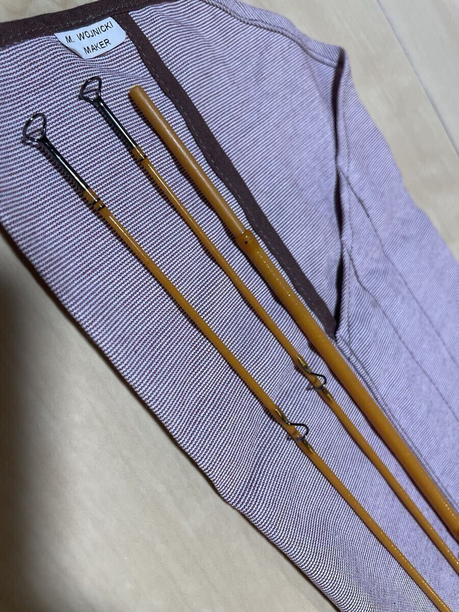 Mario Wojnicki 207P4-WF 3pc 2tip 6’9 #4 glass rod, fully original