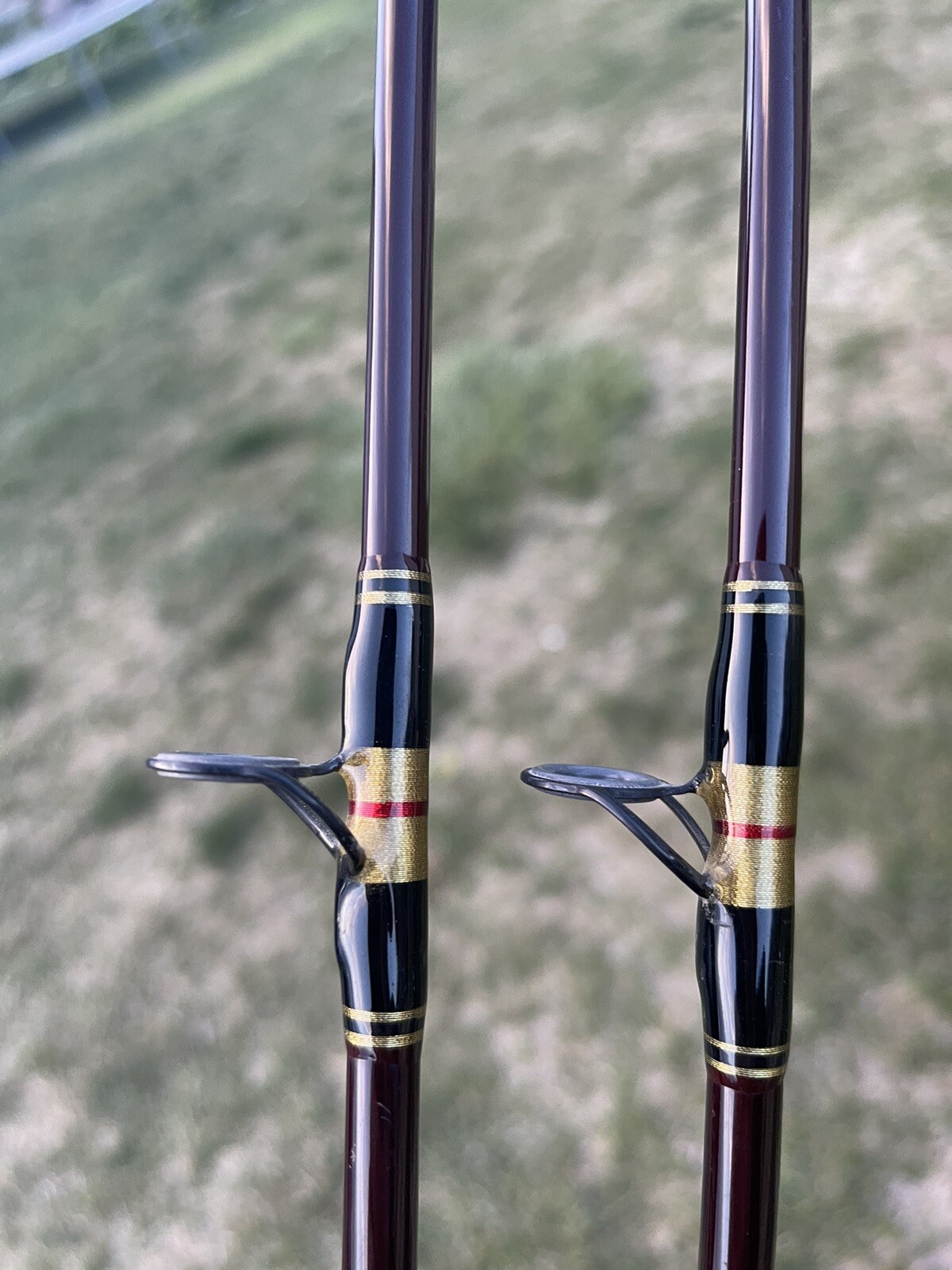 Pair (2) Custom Built “Rods By Raugh” 98 Excellent Casting Baitcast 6’3” Fuji