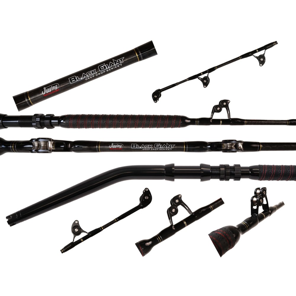 Jigging World JW-BGDD-66B BLACK GIANT DEEP DROP TROLLING 6’9″ 100-200LB BENT
