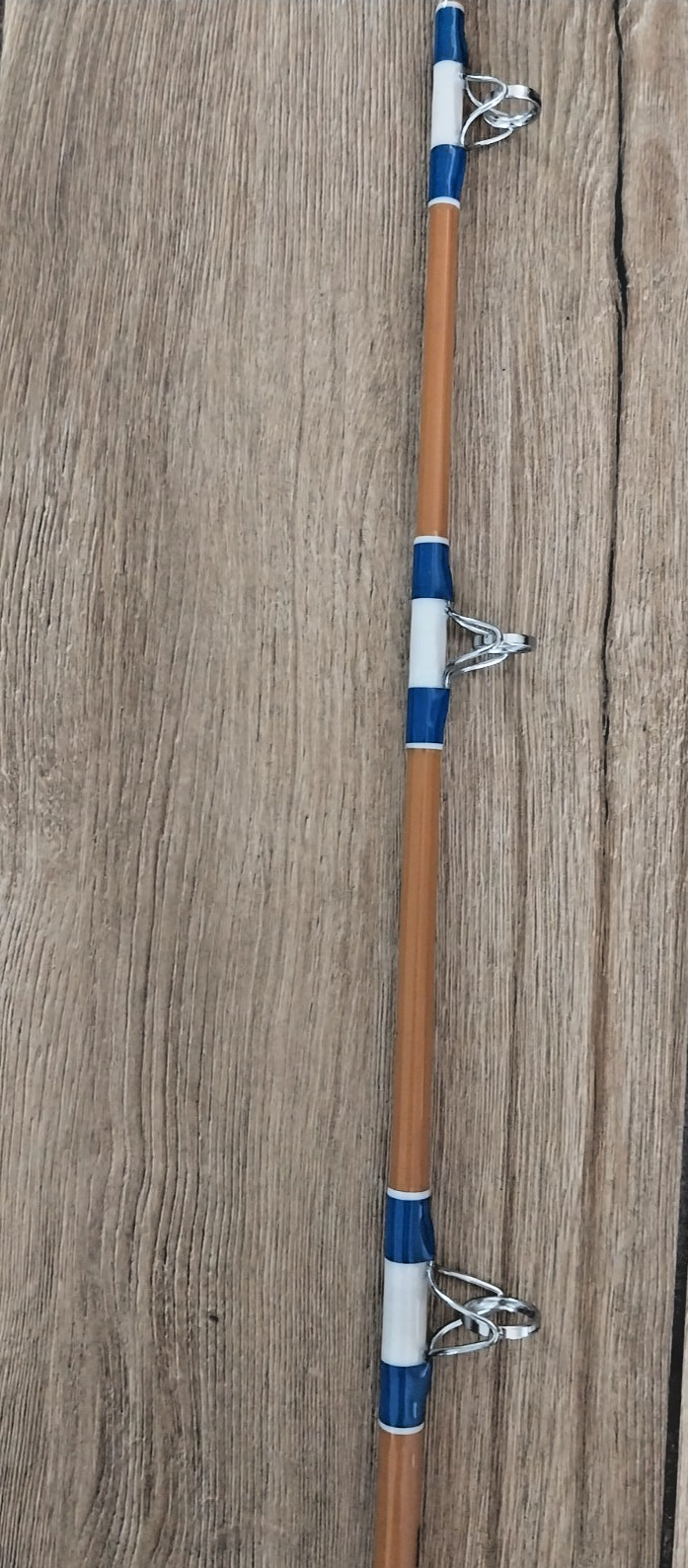 SABRE 7FT SALTWATER VTGE ROD 10-25 LBS. CUSTOM WRAPPED WITH ALL NEW COMPONENTS