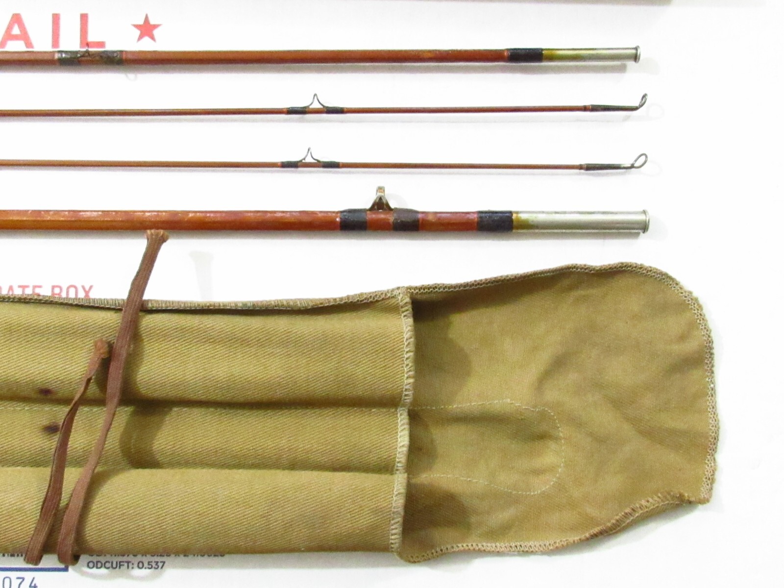 1930S USA HEDDON PETE’S FAVORITE 8′ 1/2 FT BAMBOO FLY ROD ALL ORIGINAL