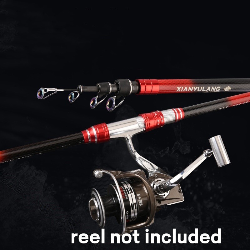Telescopic Fishing Rod Carbon Fiber Spinning Rod Travel Fast Sensitivity Pole