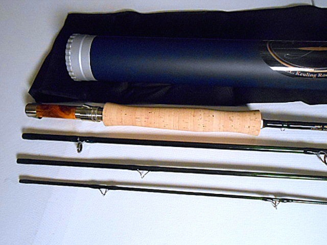 E.L. KEULING ROD CO 9′ 5 WT. DOWN-LOCKING 4PC CARBON FIBER FLY ROD 2026 USA