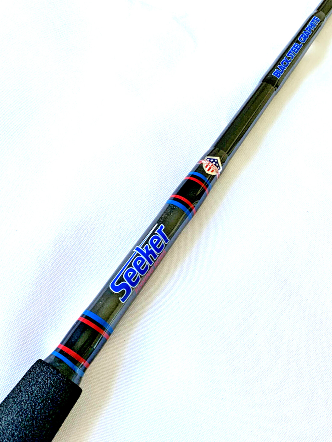 Seeker G 6465XH 6 1/2” Black Steel Graphite 40-80Lb Jig And Bait Fishing Rod USA
