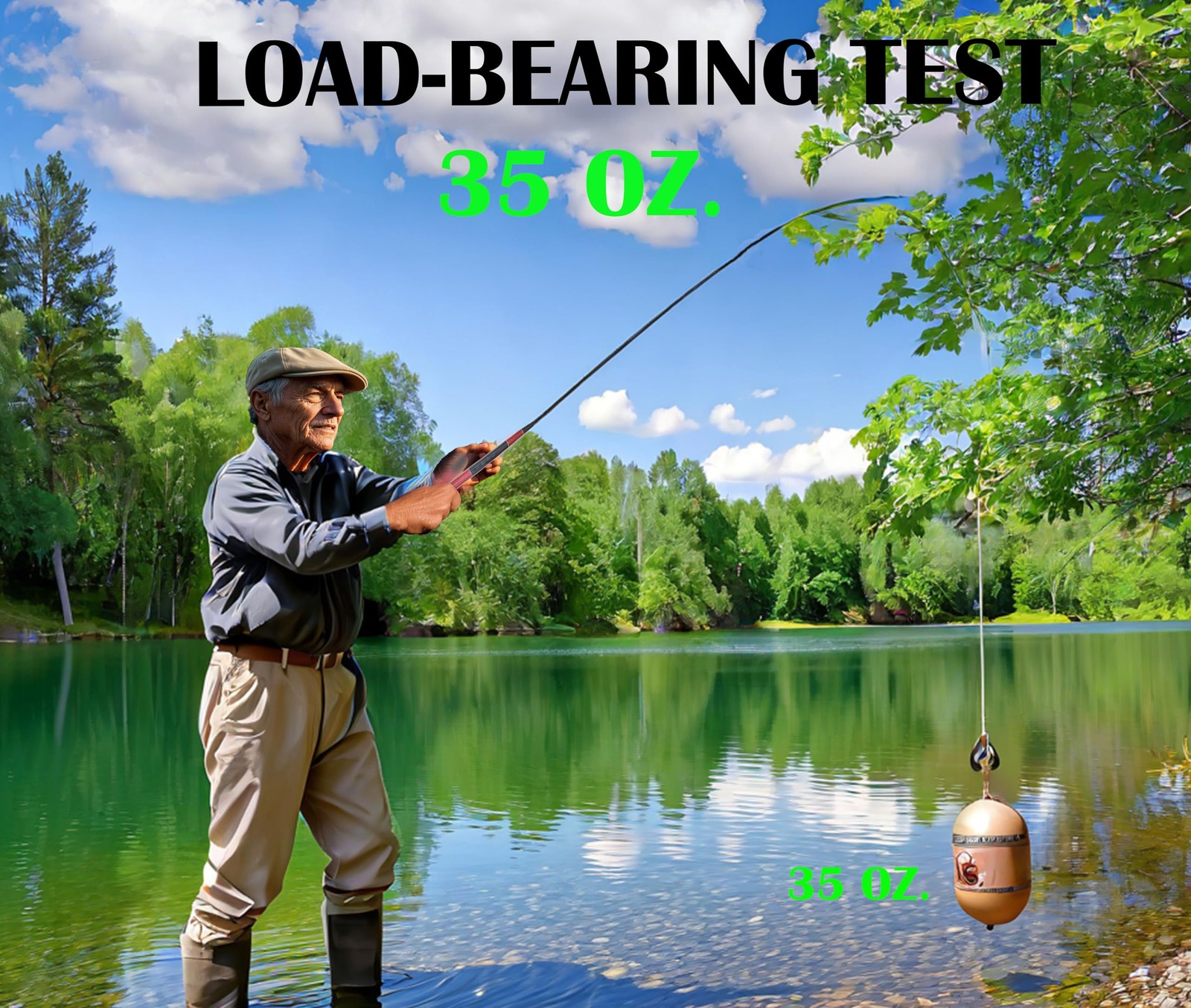 Ultra-Light Fiberglass Tenkara Fly Fishing Rod, 11.8FT – 3.6M, Portable & Ret…