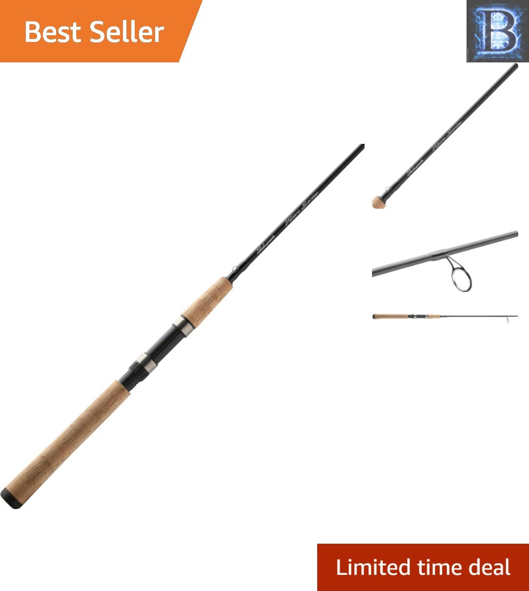 6’6″ Micro Spinning Rod with Stainless Steel Guides – Bass Fishing Essential