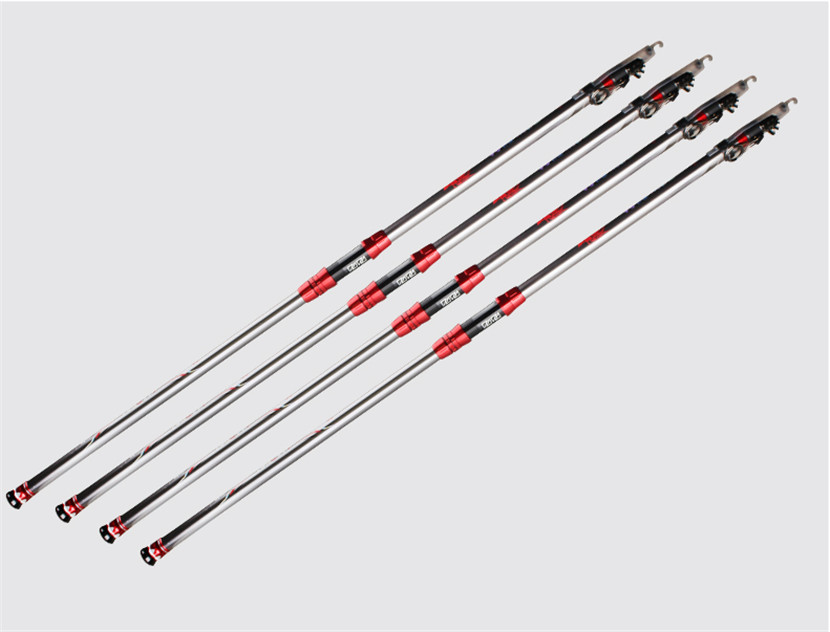 Carbon telescopic sea beach pier boat surf fishing rod spinning rod CW:200-300g