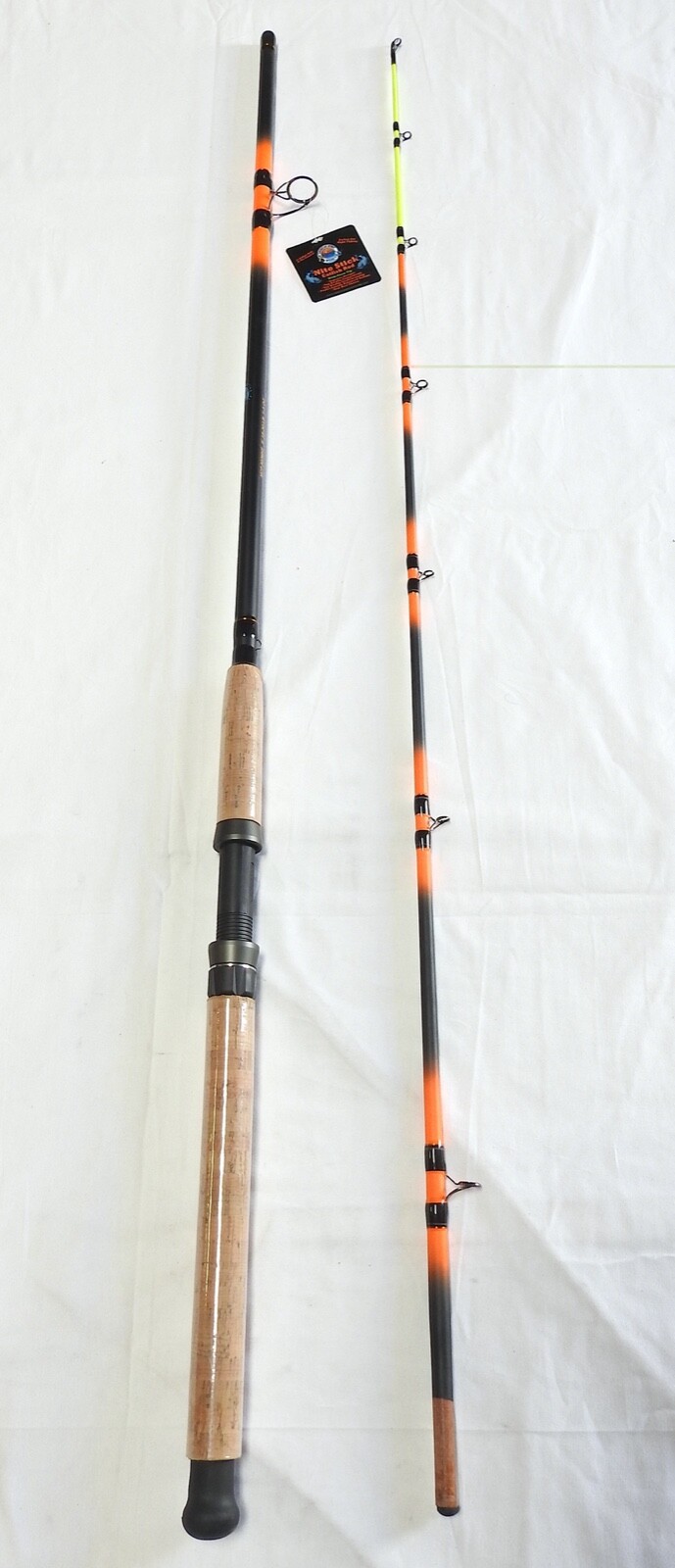 Monster Catfish Spinning Rod 9′ 2PC New Concept Guides Glow Tip