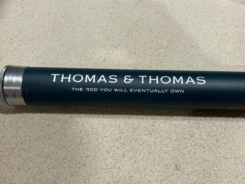Thomas and Thomas 9′ 4pc Aluminum Rod Tube Fly Fishing NO ROD OR SOCK