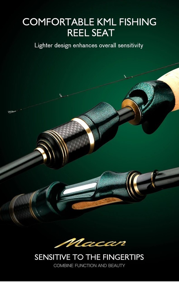 Spinning Casting Carbon Fishing Rod 4-5 Sections 1.8m/2.1m/2.4m Travel Rod