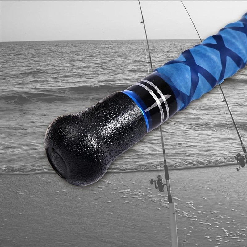 Blue Surf Fishing Rod Carbon Fiber Lightweight Travel Rod Durable Guides New