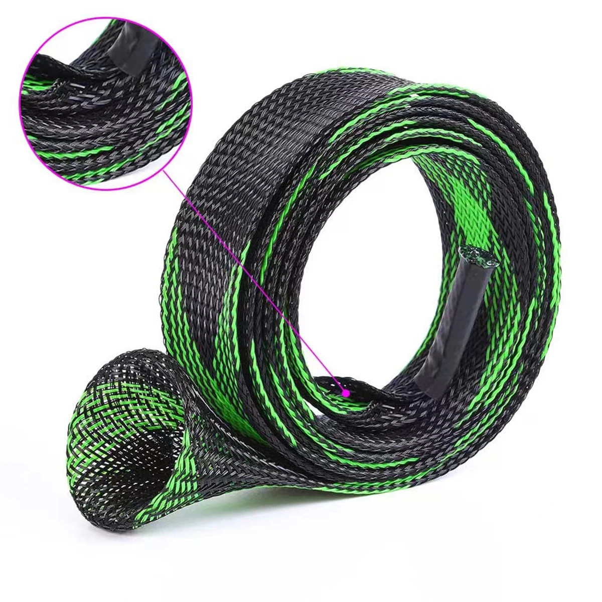Fishing Rod Sock Braided Net Protector Cover Spinning Casting Ice Rods