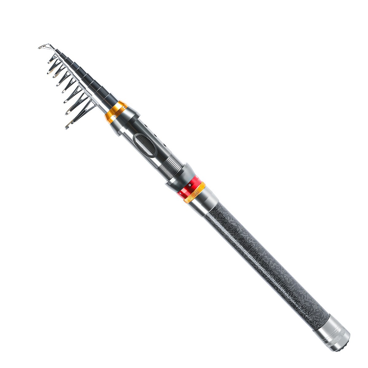 Spinning Fishing Rod Carbon Fiber Telescopic Pole 1.8M-3.6M Fresh Saltwater Rod