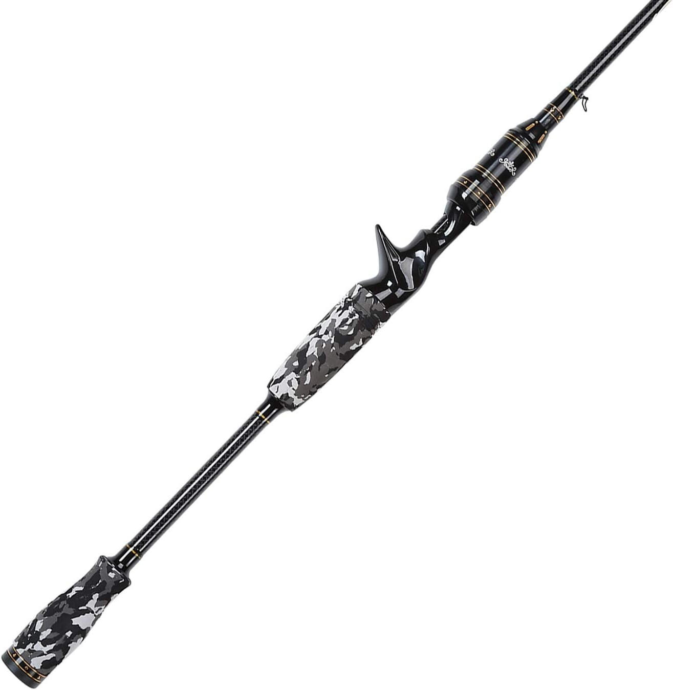 Camo Legend 2-Piece 7ft Casting Rod – 24 Ton Carbon Fiber Baitcasting – Mediu…