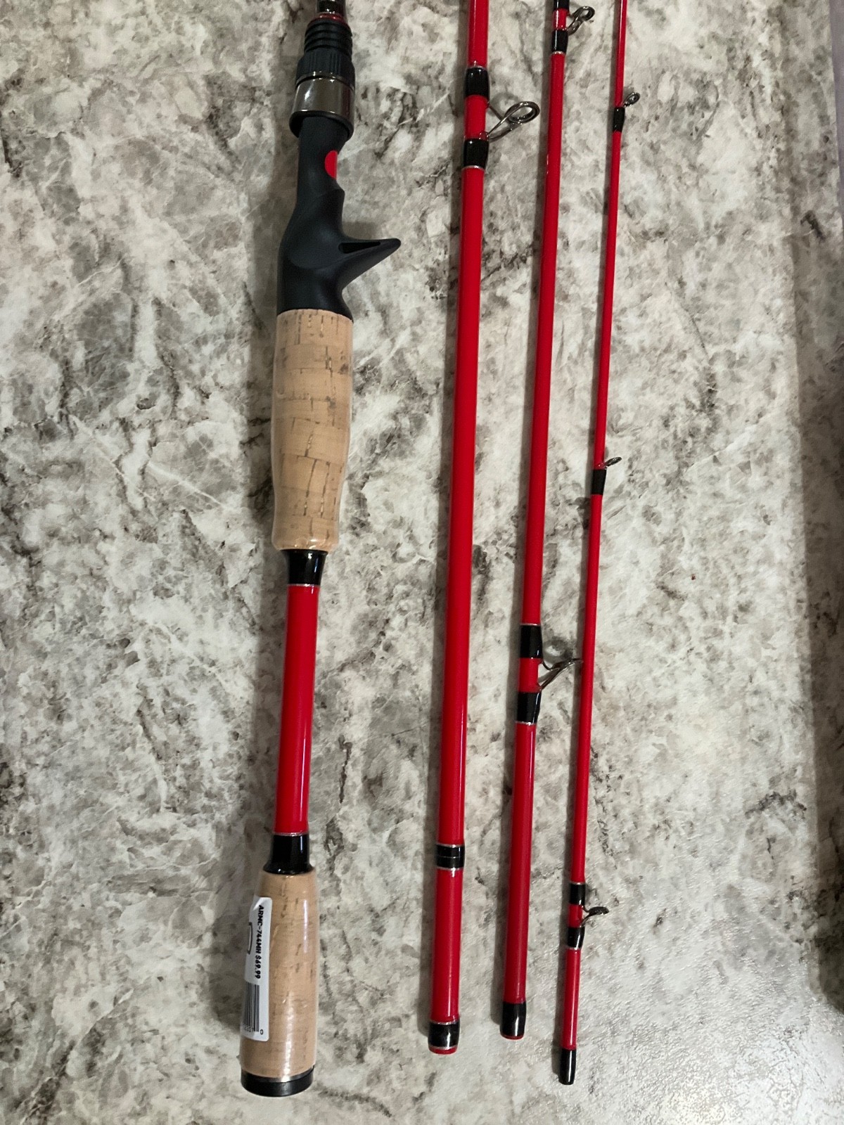Favorite ARM724MH PBF Army 7′ 2″Medium Heavy GEO Casting Rod, 4pc Travel Rod.
