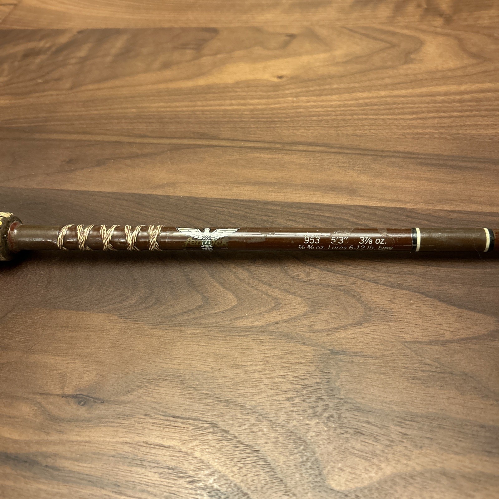 Fenwick Vintage LUNKERSTIK 5’3″ 1PC Light Spinning Rod LKS 953 Broken Tip L7