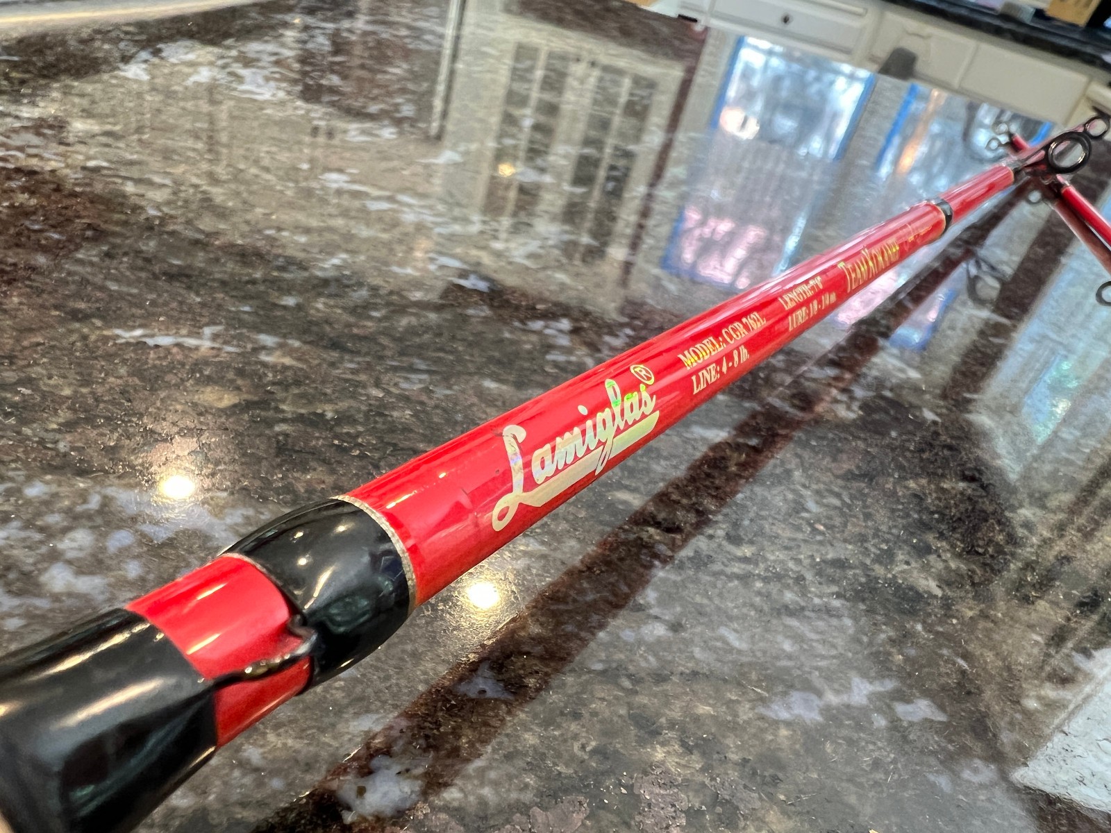 Lamiglas CGR 762 L Team Kokanee 7’6″ Rod Jared Johnson BROKEN TIP 4-8lb