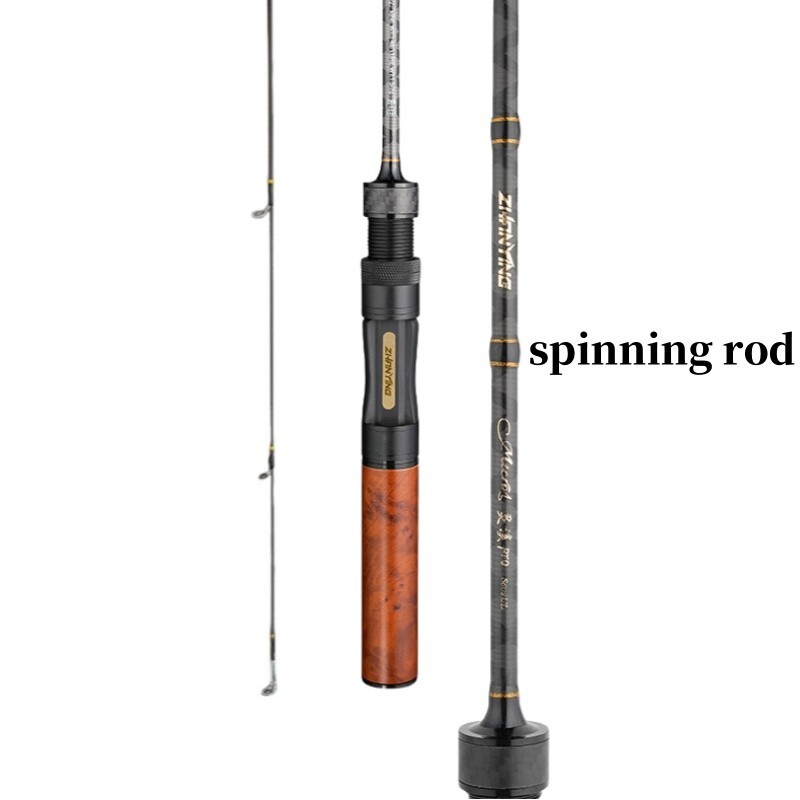Fishing Rod 5ft/5.5ft/6ft Casting Spinning Rod Carbon Fiber Rod 2 Sections Pole