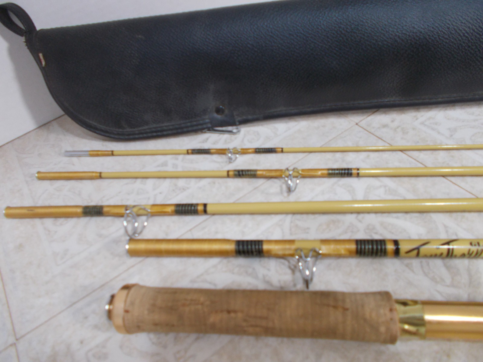 Tom Thorn Glass Factor #780 Fly Fishing Rod 5 Piece 7’6” Cork Handle with Case