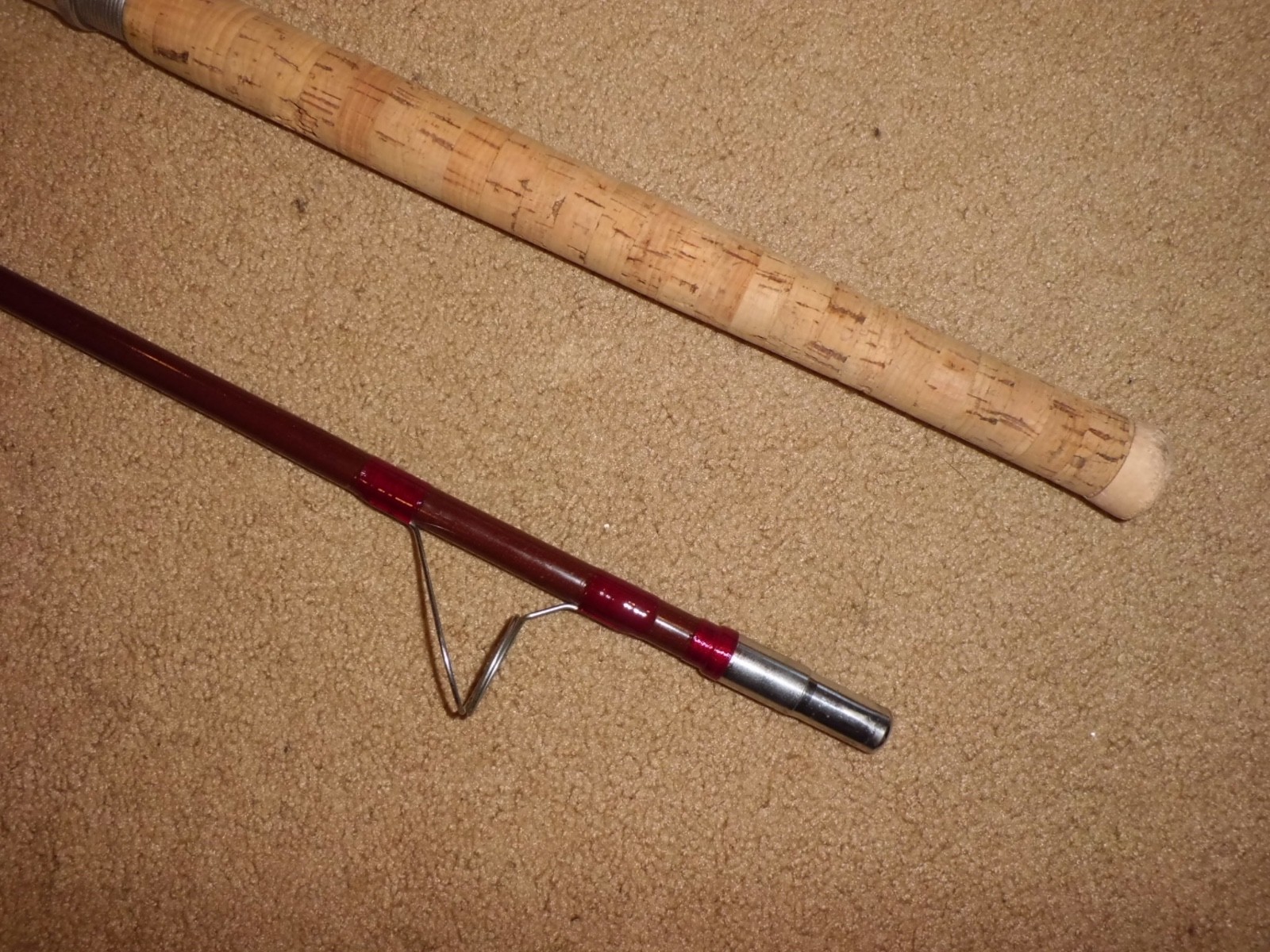 Vintage Winston Fiberglass Surf Spinning 9’3” Rod made in USA-25lb test