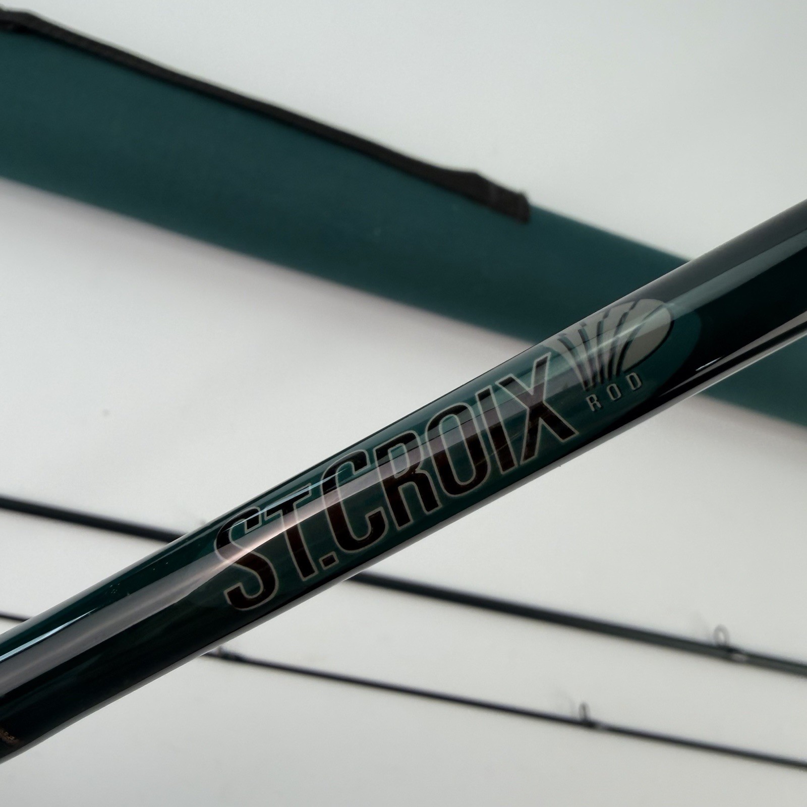 Vtg St Croix Legend Ultra Fly Fishing Rod UFT908 9′ 8wt 3pc & Travel Tube Y321