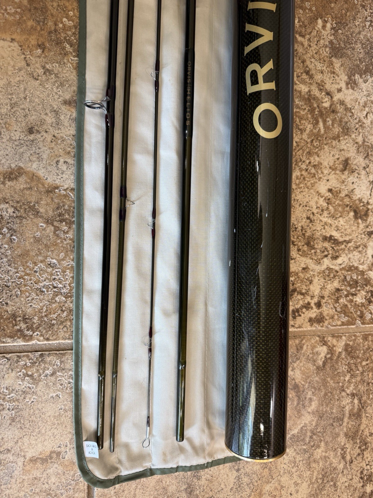 Orvis Helios zg Tip Flex Fly Rod 9ft 10wt 4pc Fast w/ Tube & Sock