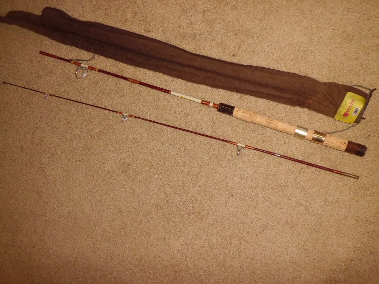 Vintage GARCIA Conolon 2503B Ultra Light Spinning 6′ Rod – USA- 2-6 lb test