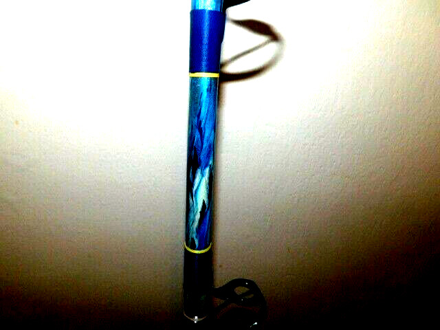 CUSTOM CONVENTIONAL ROD 7′ YELLOWFIN TUNA MARBLE 20-40 LB TURBO’S NEW