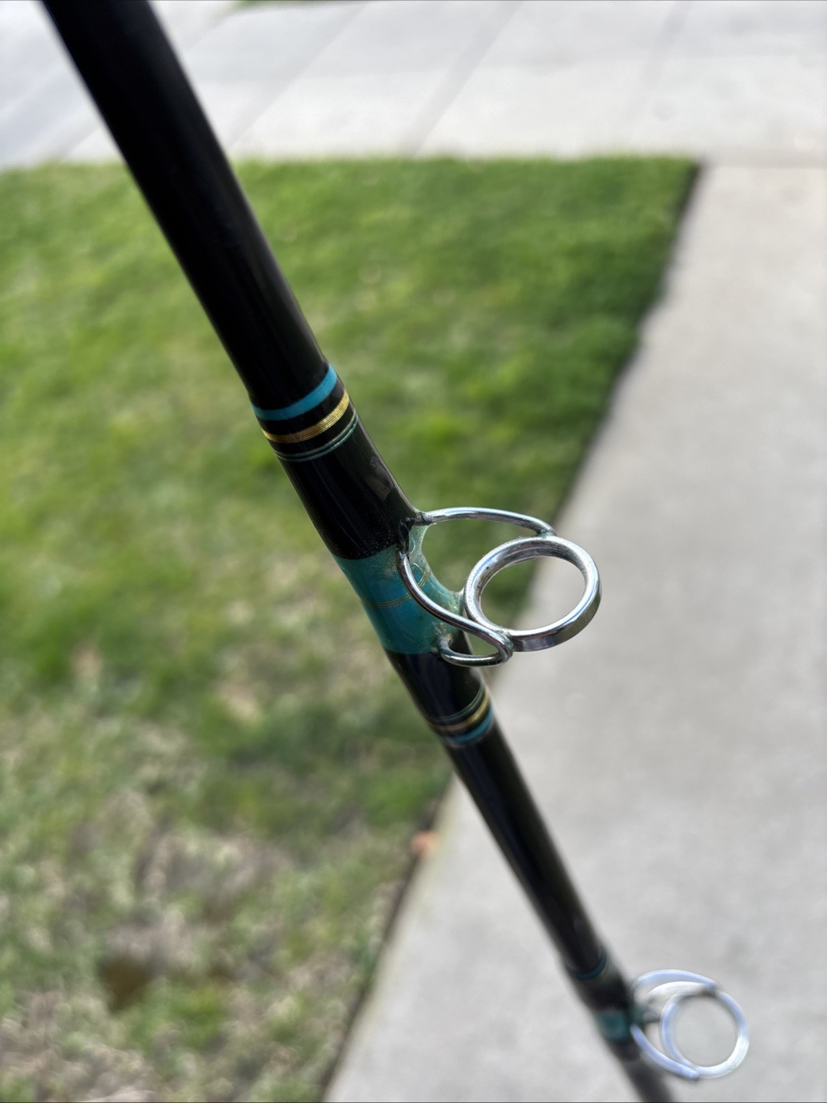 Calstar Grafighter 870L 7’ 15-30LB 1-Piece Fishing Rod USA READ 2 DAMAGED GUIDES